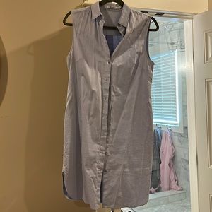 Alexander wang blue button dress